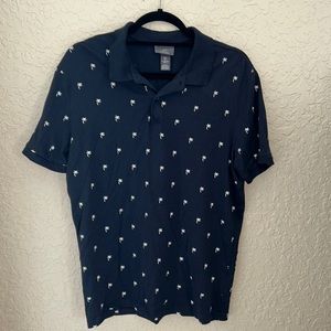 Men’s H&M black polo shirt size Large slim